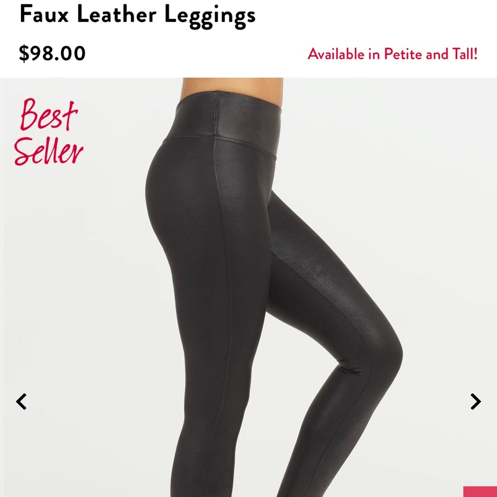 SPANX. Faux leather